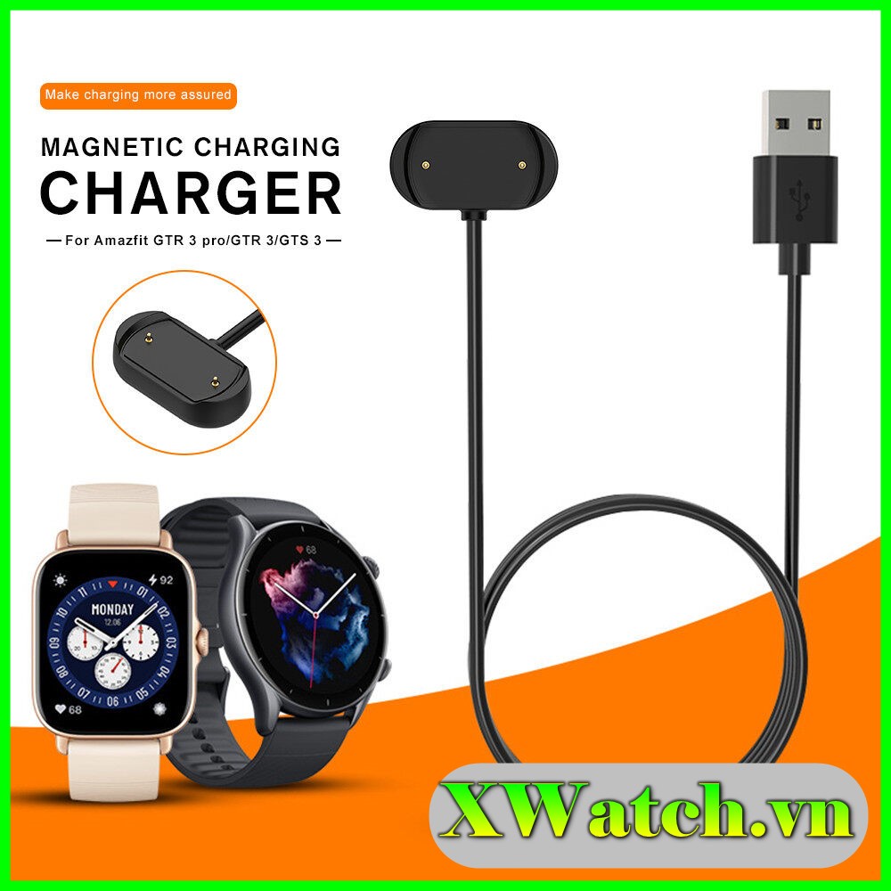 Cáp Sạc USB Cho Amazfit GTR3 GTR 3 Pro GTS3 GTS 3 A2036 chiều dài 1m