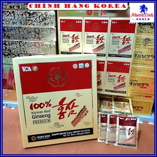 Nước hồng sâm hàn quốc Jeong Won nguyên chất 100% hộp 30 gói, khanhlinh