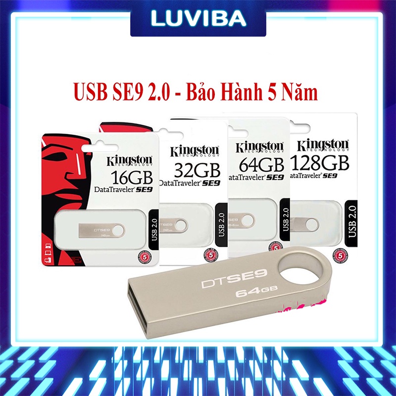 Usb Kington 3.0, 3.1, 2.0 64gb/ 32gb/ 16gb/ 8gb/ 4gb thiết kế nhỏ gọn, vỏ kim loại, chống nước LUVIBA UB20