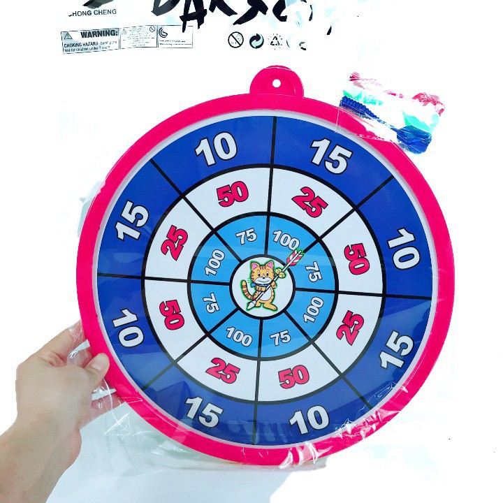 Đồ Chơi Bảng Phi Tiêu Nam Châm size 25/30cm, kèm 3 phi tiêu