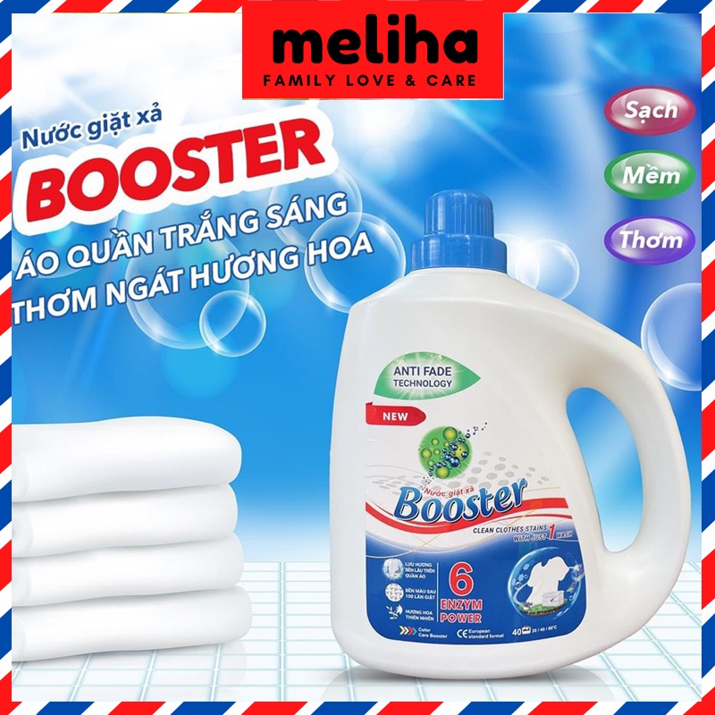 Nước giặt xả Booster 3,7 L đậm đặc, hàng xuất khẩu Nhật Bản, Châu Âu (hương thiên nhiên)