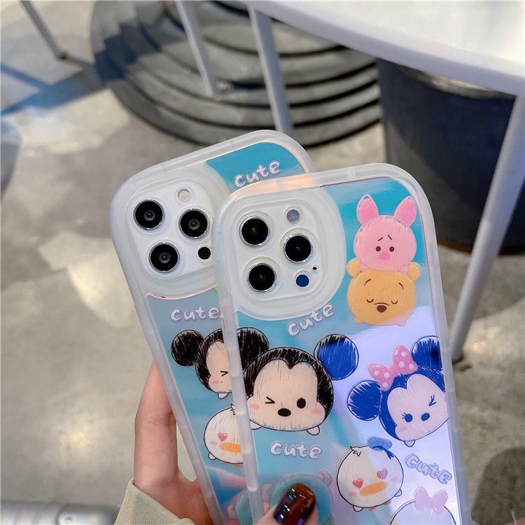 Ốp Điện Thoại Mềm Họa Tiết Nhân Vật Hoạt Hình Dễ Thương Cho IPhone 11 12 13Pro Max ProMax 7 8 Plus Xr Xs