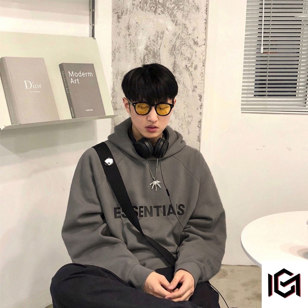 Áo Hoodie Nỉ Nam Nữ, Áo Khoác Hoodie có mũ form rộng Unisex Essentials nhiều màu phong cách Hàn Quốc AN203