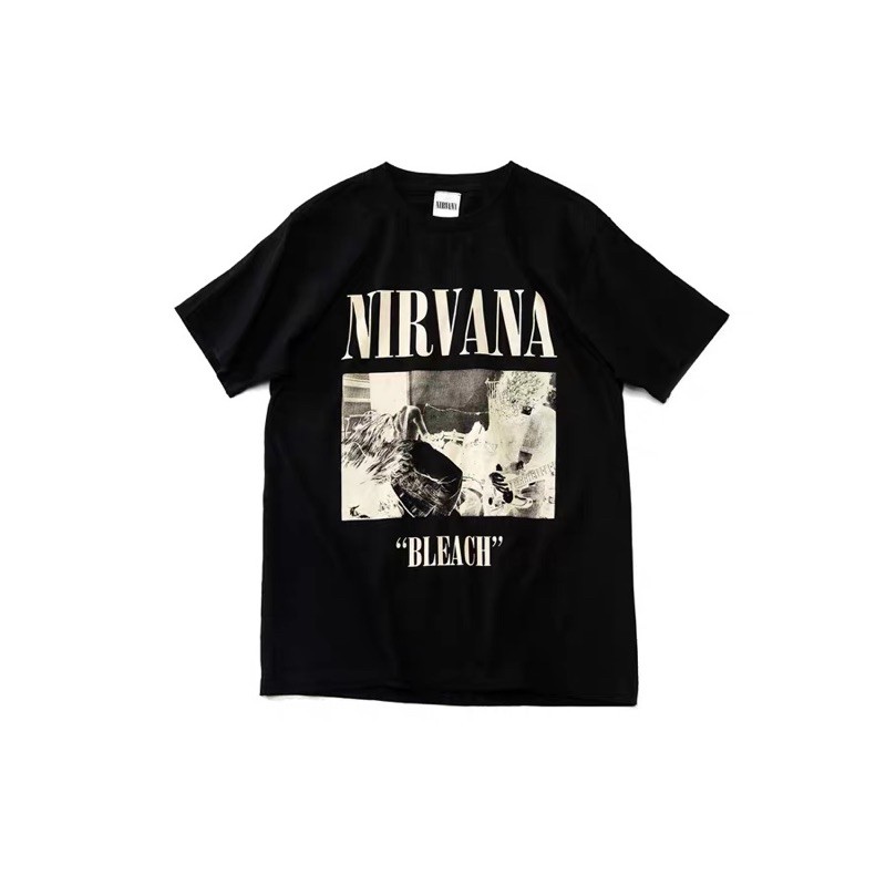 Áo ngắn tay hoạ tiết Nirvana Rock