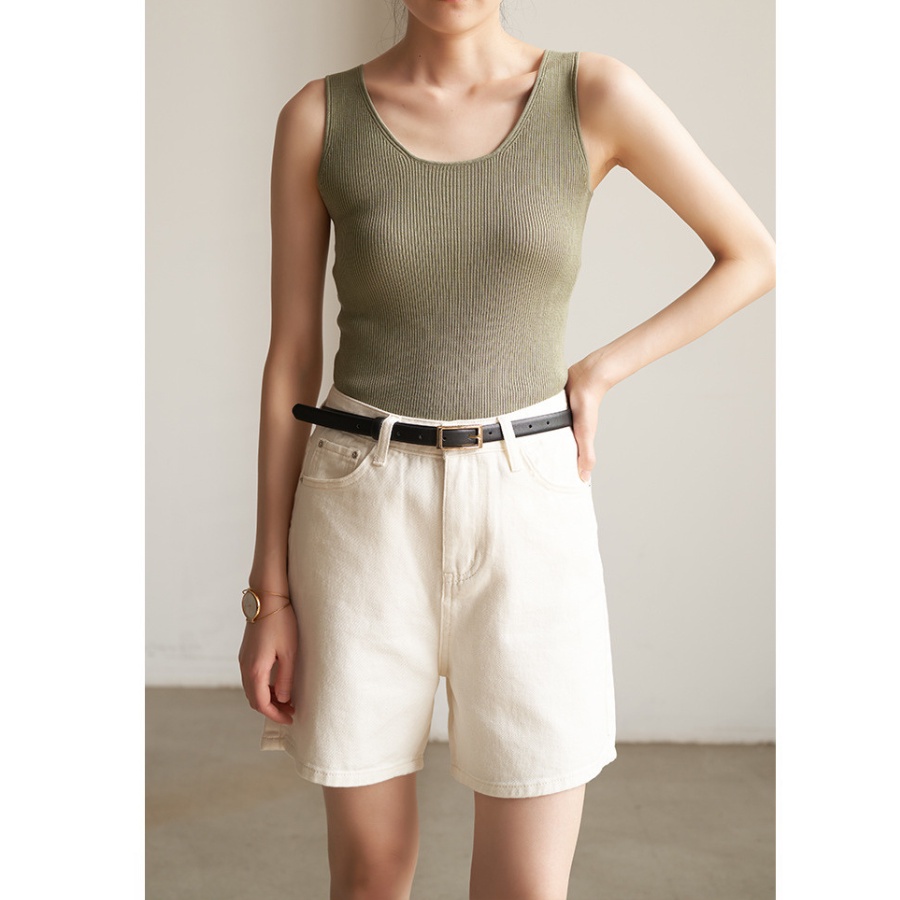 Quần Lửng Ngố Kaki Lưng Cao, Quần Short Mùa Hè Form Ullzang Có Bigsize 70kg(KKN)