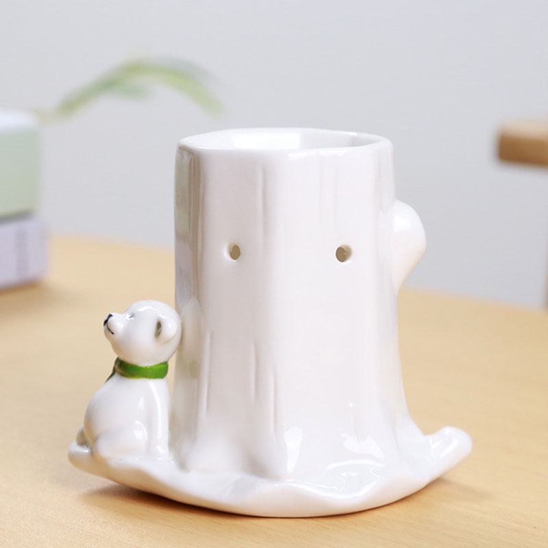 Thanh lý hàng tồn đèn xông đốt tinh dầu bằng nến gốc cây to màu trắng hình thú và ông già noel đáng yêu - Better Life