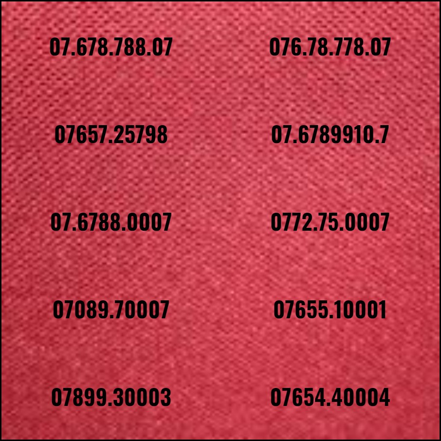 Sim đẹp phong thủy