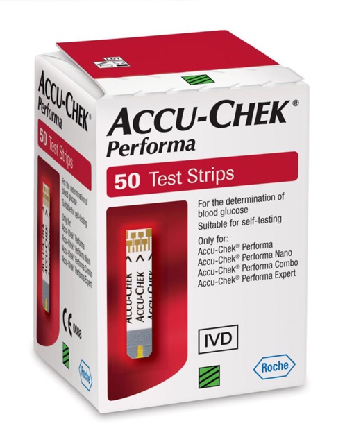 Que thử tiểu đường Accu Chek Performa 50 test