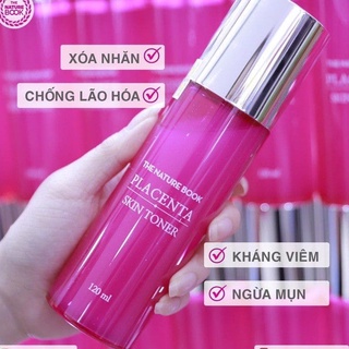 Nước hoa hồng chiết xuất nhau thai cừu – nước hoa hồng the nature book placenta skin toner