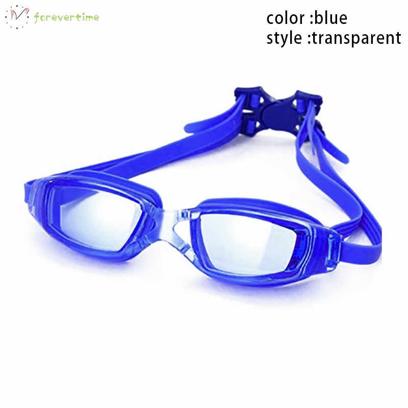 #kính# Swimming Goggles Anti-fog Anti-UV Clear Vision Flat Swimming Glasses for Summer Beach