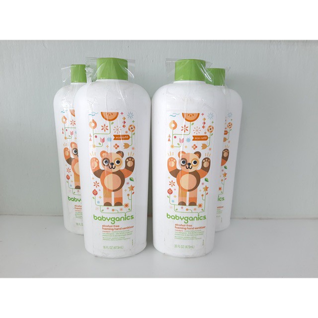 Rửa tay khô Babyganics refill 473ml