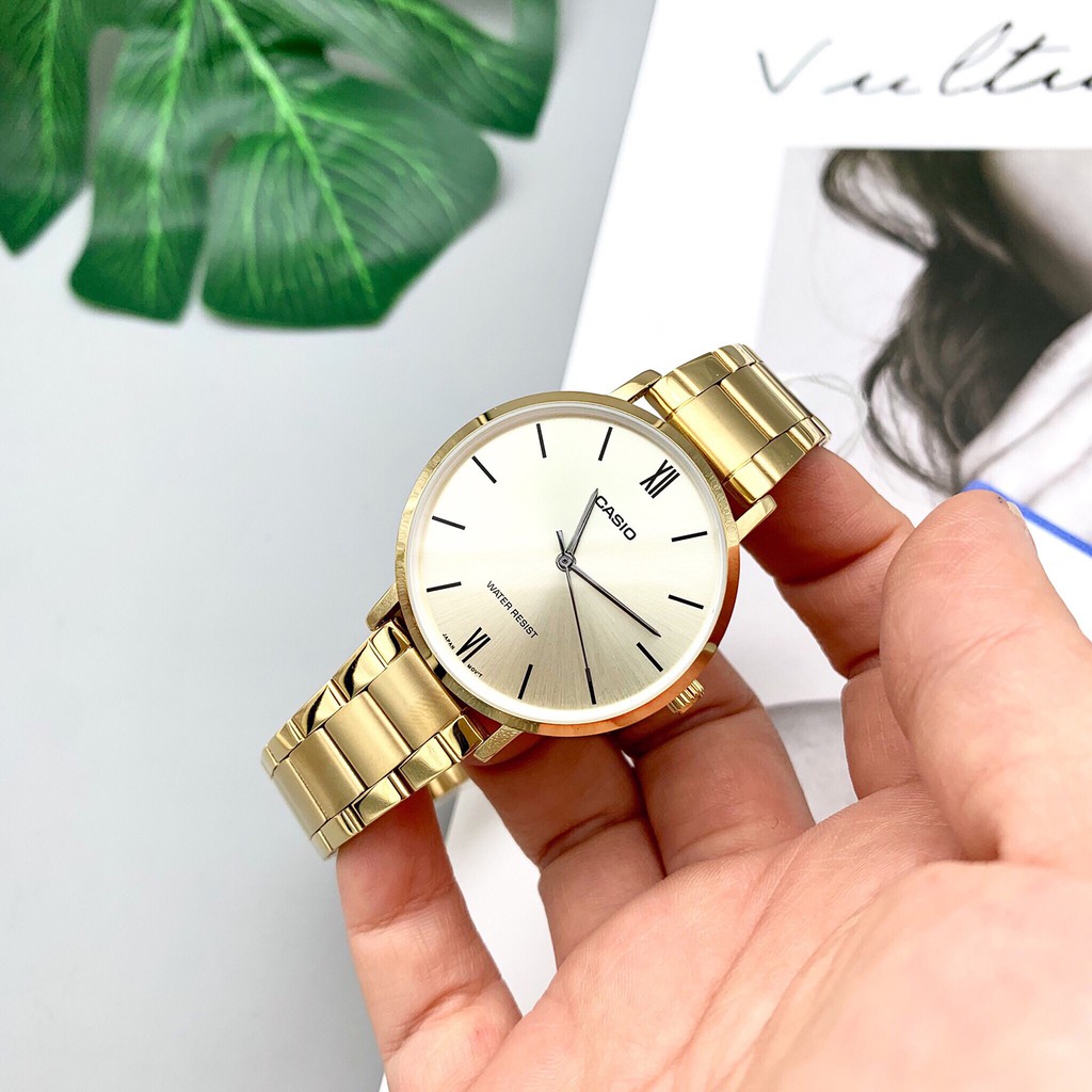 Đồng hồ nữ dây kim loại Casio Anh Khuê LTP-VT01G-9BUDF