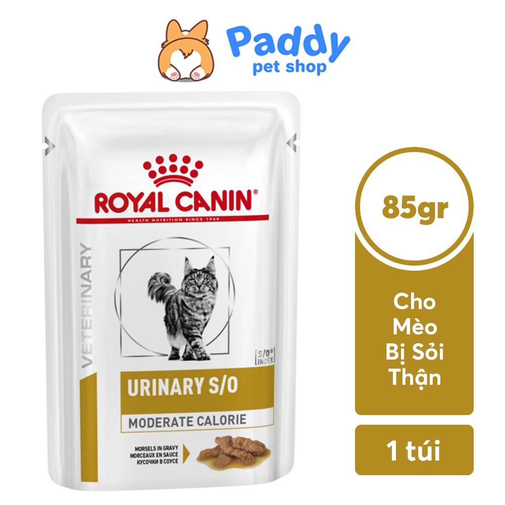 [Hộp 12 gói] Pate Mèo Royal Canin Urinary S/O Cho Mèo Trưởng Thành Bị Sỏi Thận