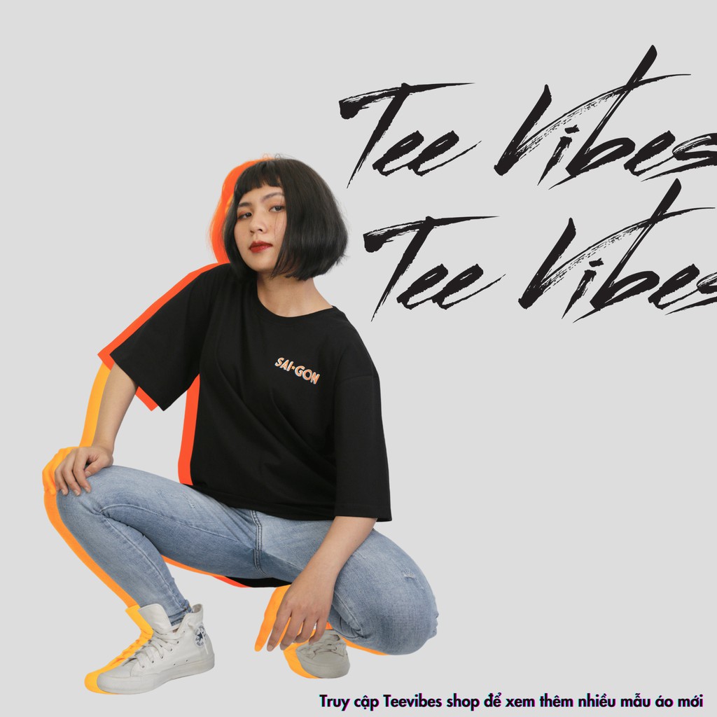 Áo Thun Unisex nam nữ TeeVibes phông tay lỡ form rộng tee oversize - saigonese TV003 | BigBuy360 - bigbuy360.vn