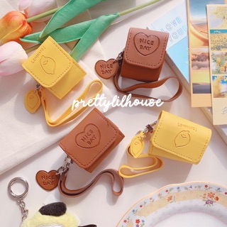Set Bao da Airpods 1/2/pro Lemonade và Nice day kèm strap ngắn