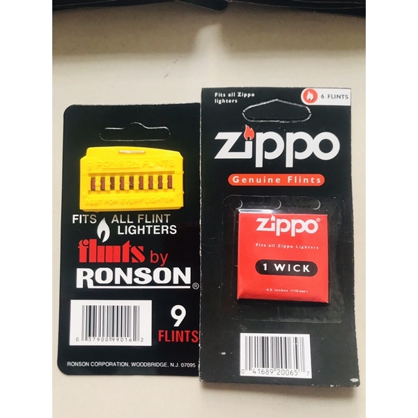 Combo phụ kiện Zippo tiện dụng Đá + Bấc
