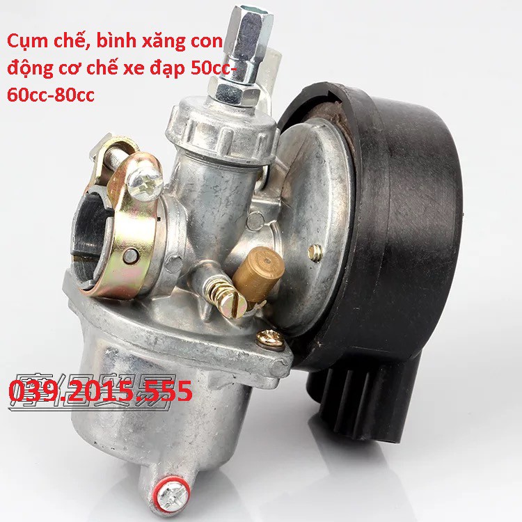 Bình xăng con, cụm chế động cơ chế xe đạp 50-80cc