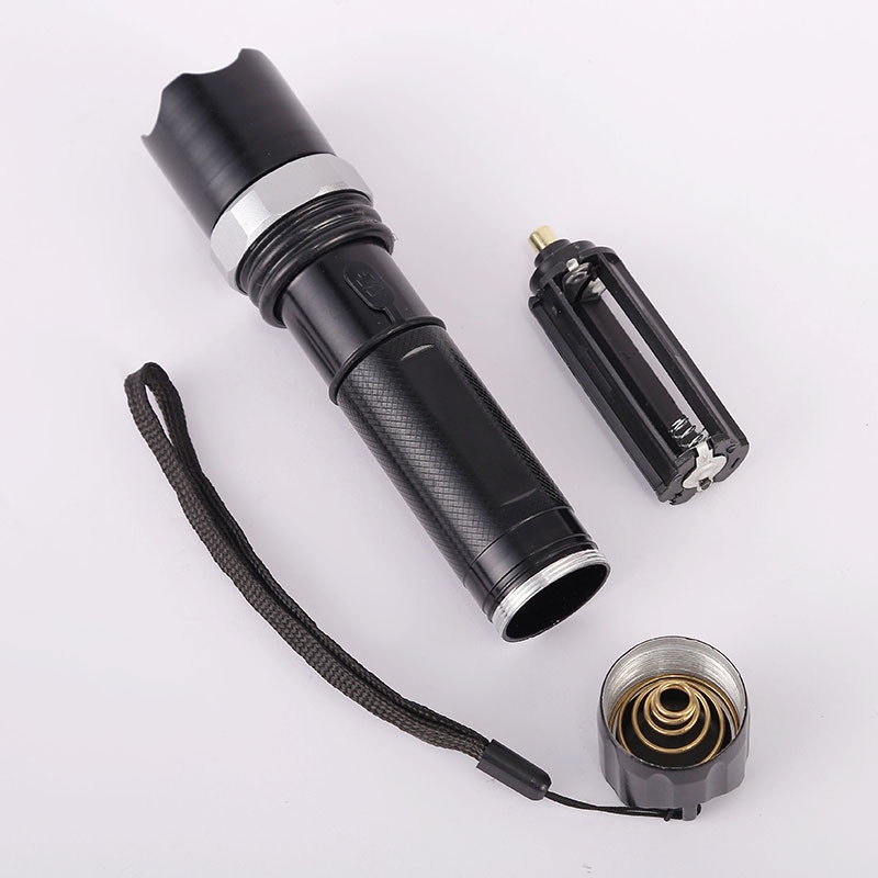 Đèn pin chống thấm nước mini YM-8110 METALSTORE pin sạc trên ô tô
