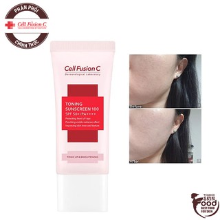 Kem Chống Nắng Nâng Tông Cell Fusion C Toning Sunscreen 100 SPF 50+/PA++++
