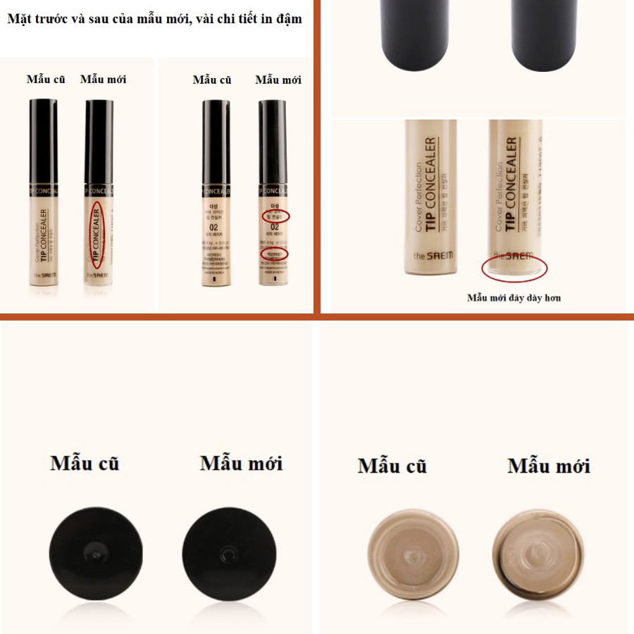 Kem che khuyết điểm The Saem mỏng nhẹ che phủ tốt tiệp da nhanh chóng | BigBuy360 - bigbuy360.vn