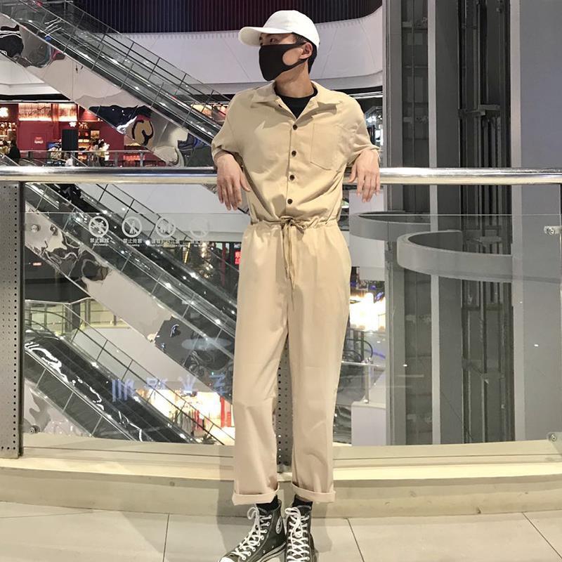 Quần Yếm Jean Dáng Rộng Phong Cách Nhật Bản 3 Màu Sắc Đa Dạng Cho Nam | BigBuy360 - bigbuy360.vn