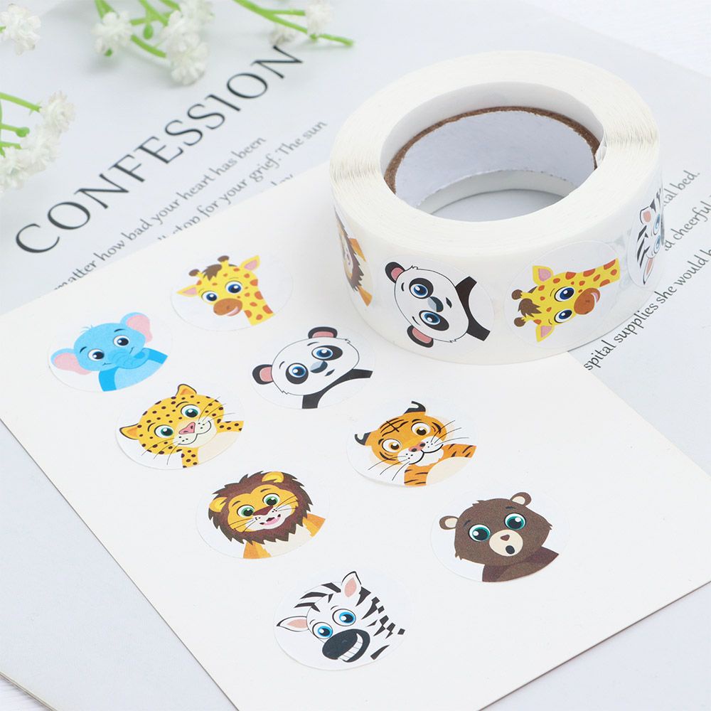 Nhãn Dán Hình Động Vật Handmade Độc Đáo Trang Trí Nhà Cửa/ Làm Quà Tặng Cho Bé Mẫu Giáo Mới