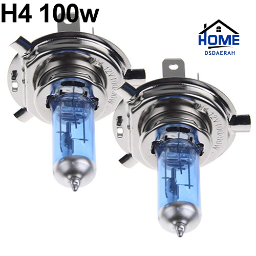 2 Bóng Đèn Halogen Ánh Sáng Trắng 12v 5000k H1 / H4 / H7 55w / 100w