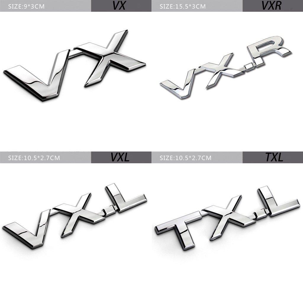 Sticker hình chữ V6 V8 5.7 4WD AWD VXR VXL TXL dành cho xe Toyota High Lander Prado Land Cruiser