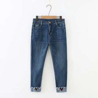 Quần jean bò nữ big size đại dành cho người béo mập