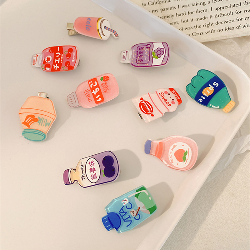 Kẹp tóc hình bình nước hoạt hình dễ thương cho bé gái