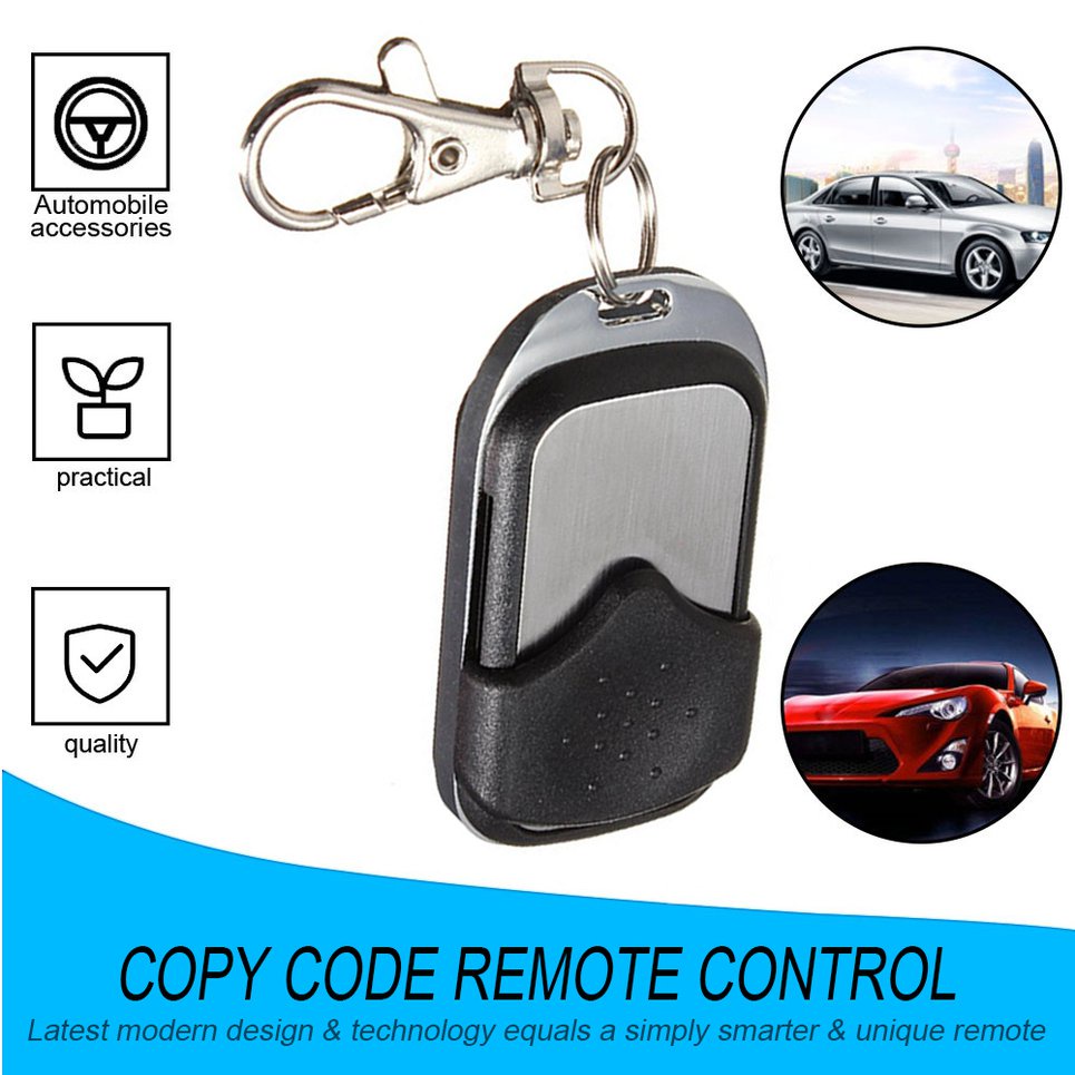 Universal Cloning Key Fob Remote Control RF for Garage Door Gate Car Copy Code