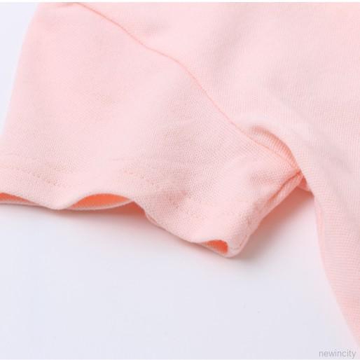 Đầm tay ngắn hoạ tiết thỏ hoạt hình phong cách Hàn Quốc cho bé gái