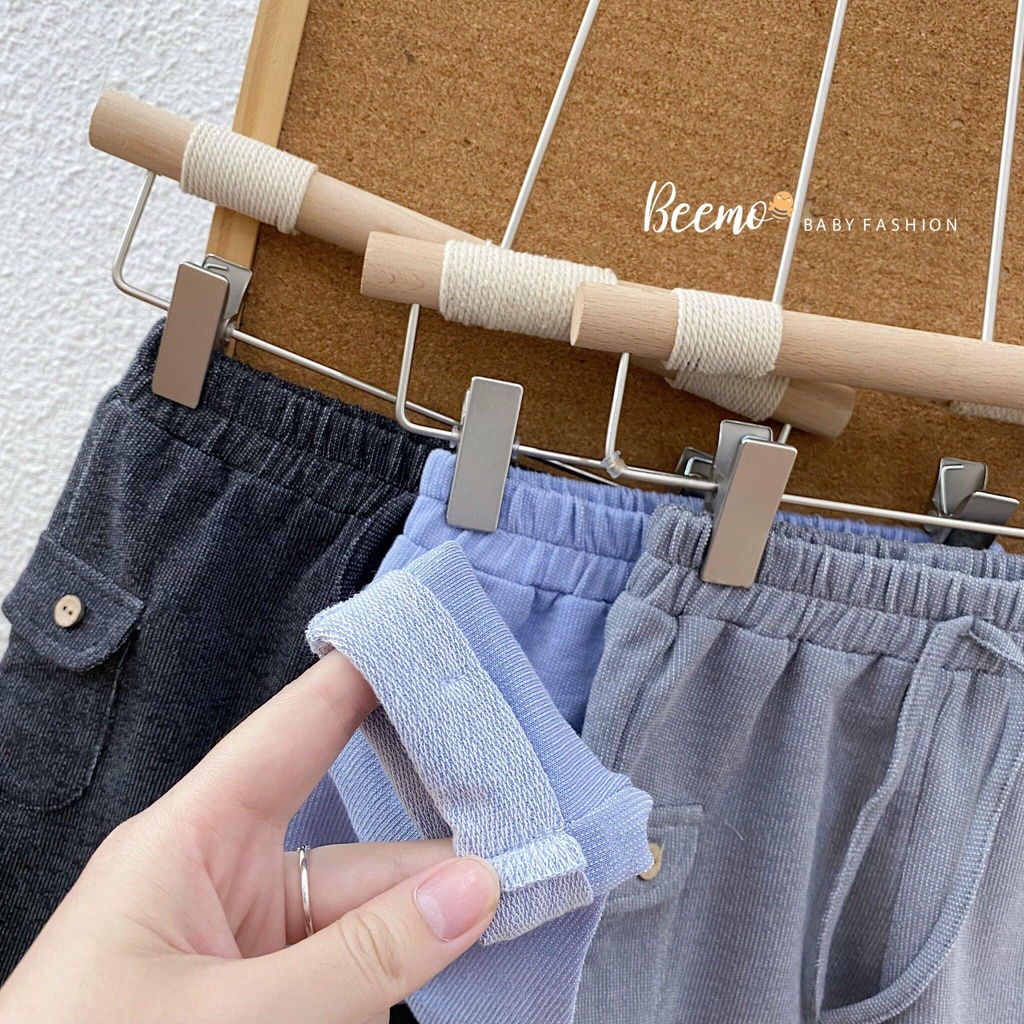 Quần nỉ dài da cá túi sườn Beemo cho bé trai