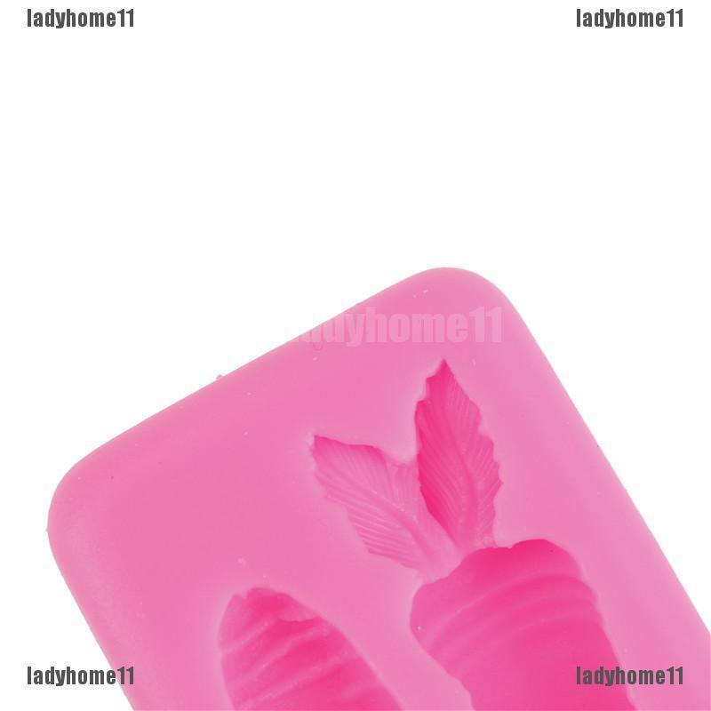 Khuôn silicon làm kẹo đường trang trí bánh hình củ cà rốt