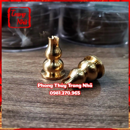 Chân đế cắm nhang hồ lô, để nhang khoanh xông lư bằng composit
