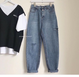 Baggy Jeans 2 Nút PT✨