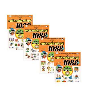 Sách 1088 Câu Đố Phát Triển Trí Tuệ 5-6 Tuổi (Bộ 4 Tập)