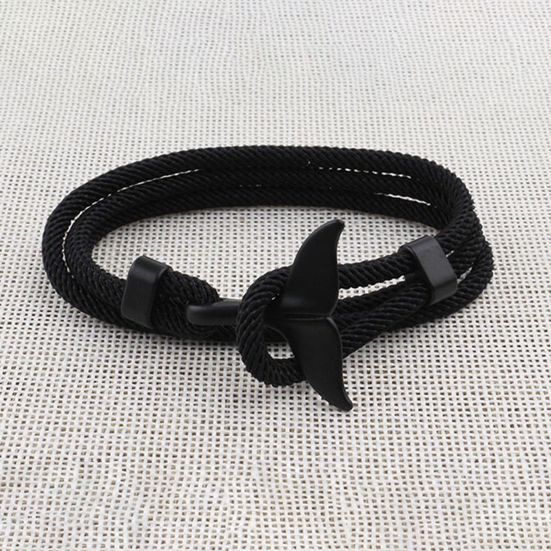 Vòng tay nam nữ đuôi cá BROO nhiều màu độc đáo, lắc tay unisex chất liệu dây vải dù bền bỉ