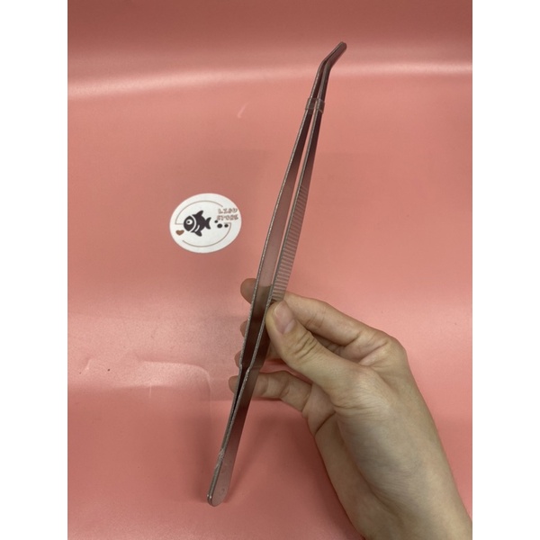 Nhíp mũi CONG trồng cây thủy sinh bằng inox SIZE 25 cm