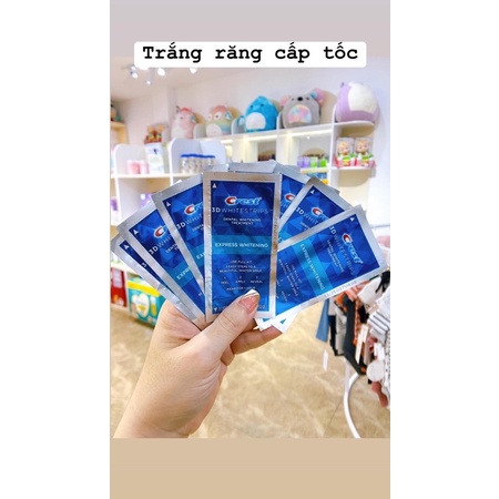 Miếng dán trắng răng Crest 3D Whitestrips