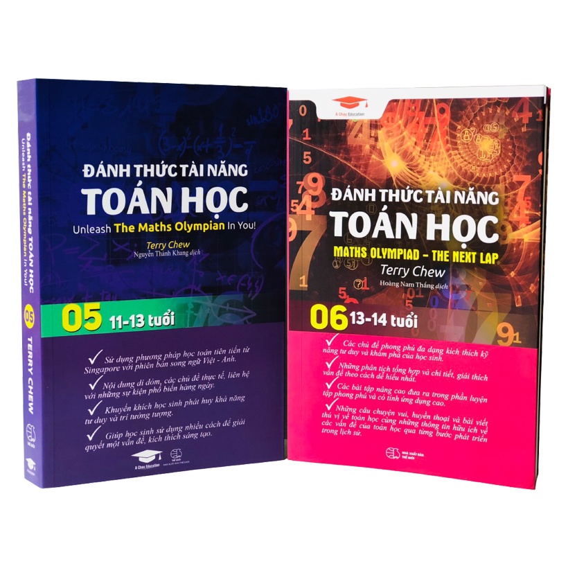 Sách Đánh Thức Tài Năng Toán Học 5 và 6 - Á Châu Books ( 11 - 14 tuổi )