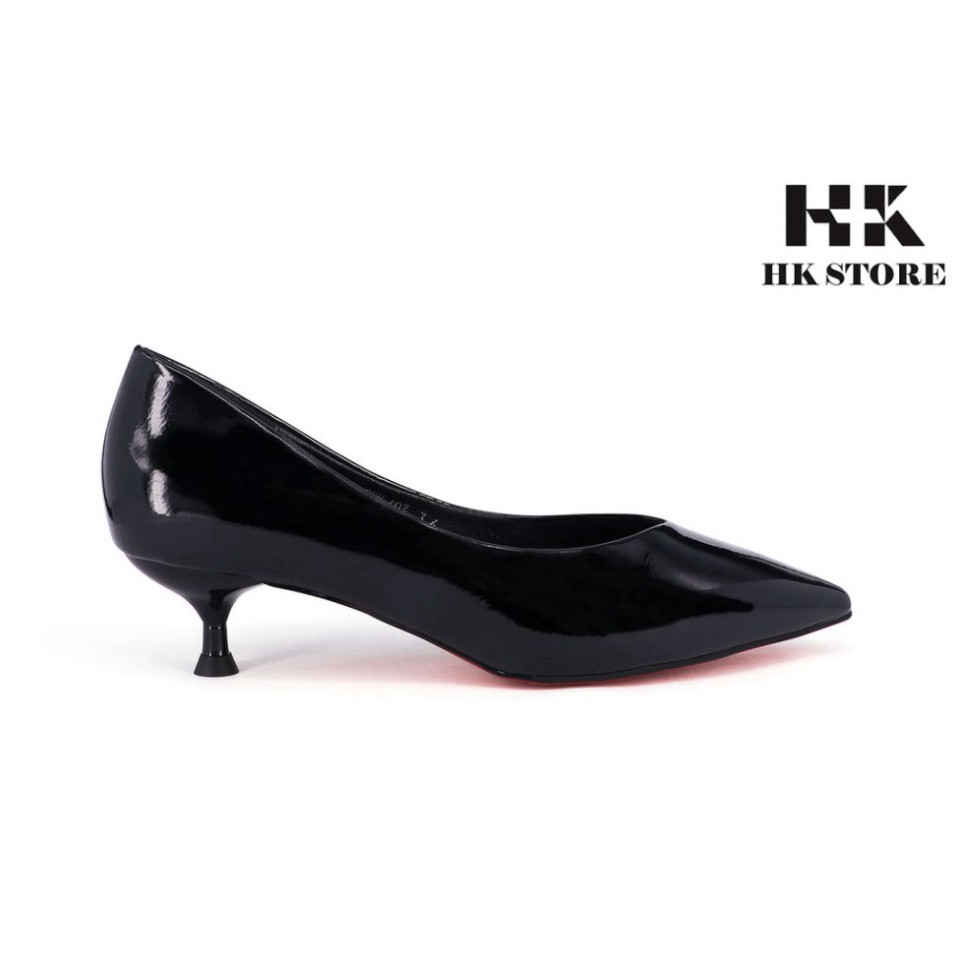 Giày công sở nữ ❤️ HK.STORE ❤️ da bò cao cấp gót nhọn 3 phân cực xinh, da bóng sạch sẽ và cực dễ mix đồ thời trang.