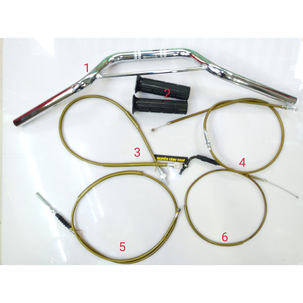 Bộ ghi đông xe 68 72 combo 6 món