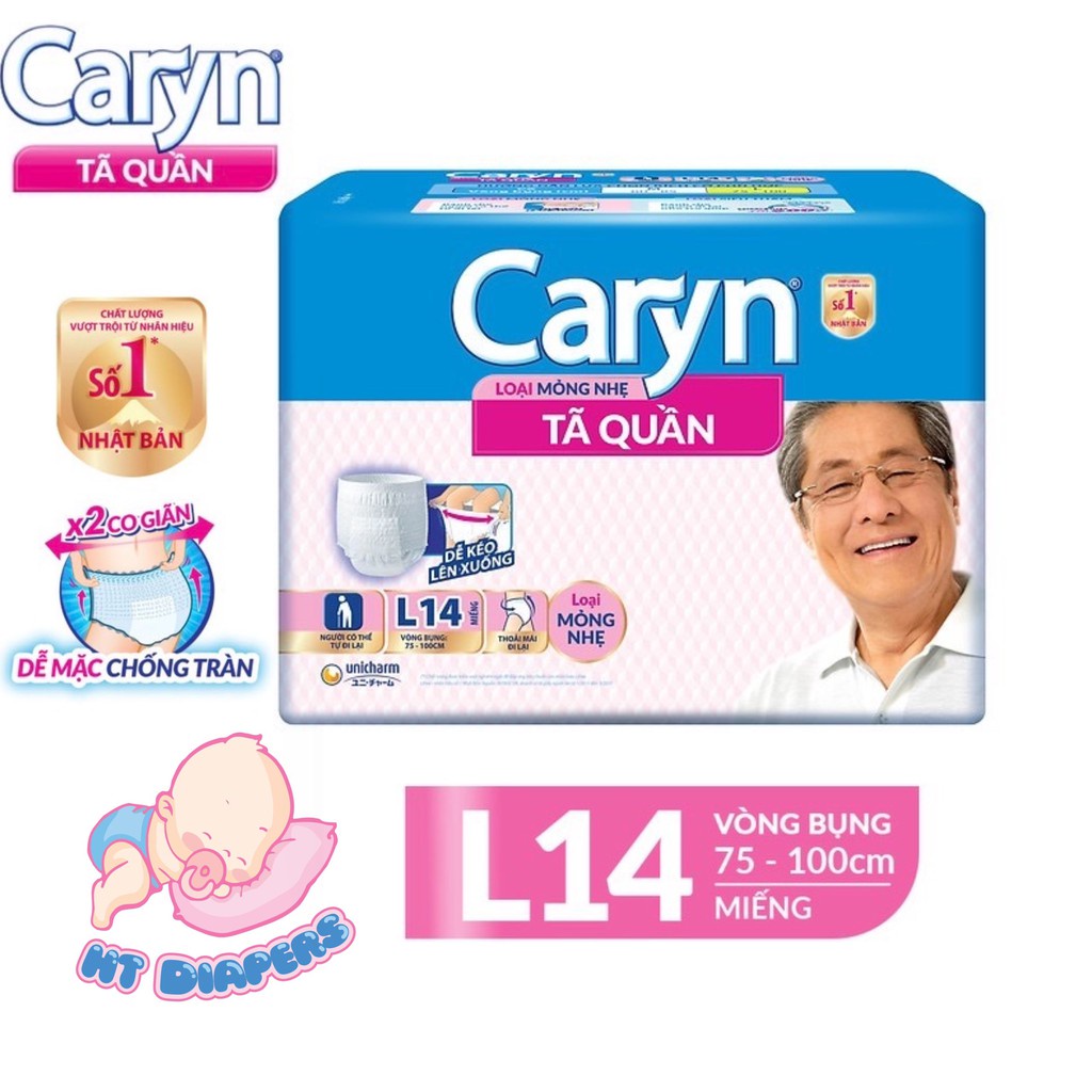 TÃ QUẦN NGƯỜI GIÀ CARYN L14 (MẪU MỚI) MỎNG NHẸ