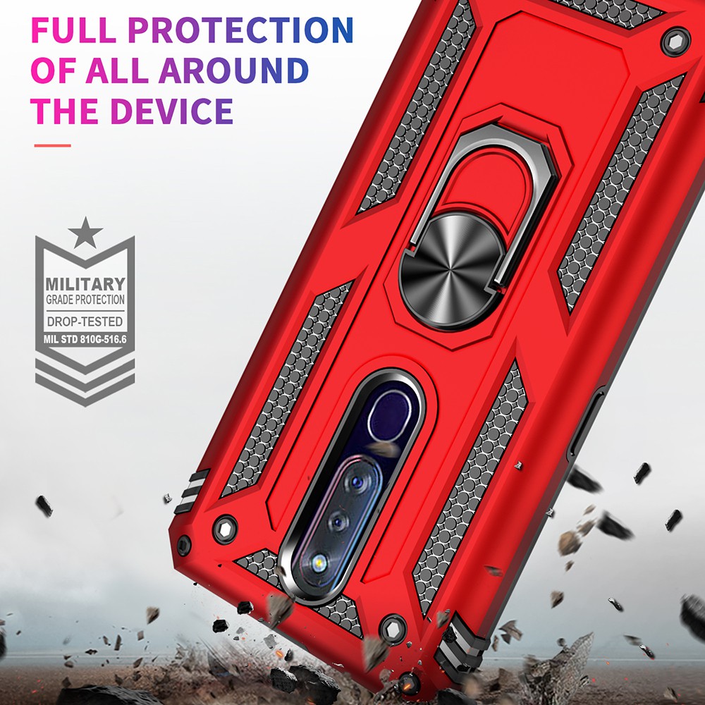 FREESHIP 50k_Ốp lưng Oppo F11 Pro, Ốp chống sốc 2 lớp kèm nhẫn iring làm giá đỡ cho Oppo F11 Pro