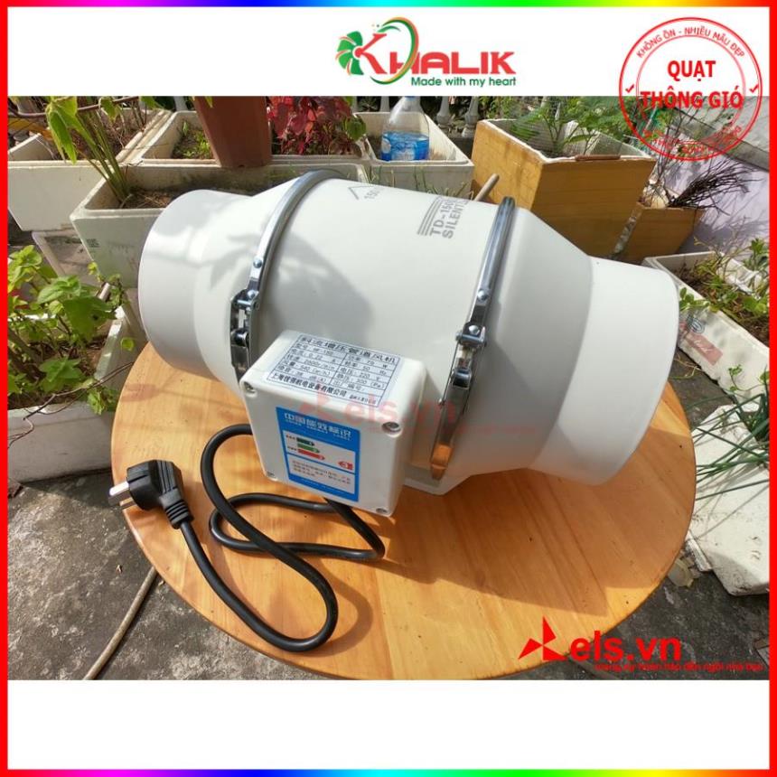 💎Tổng kho KHALIK💎 Quạt hút thông gió đường ống tròn Phi 100mm,150mm cực mạnh