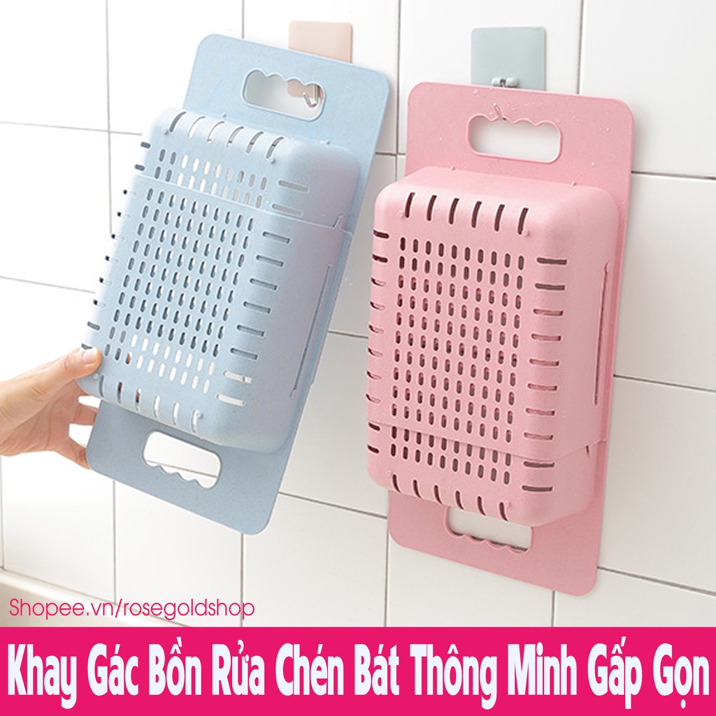 Rổ Nhựa Gác Bồn Rửa Bát Điều Chỉnh Được Kích Thước Đa Năng Tiện Dụng - Khay Nhựa Gác Bồn Rửa Bát Việt Nhật