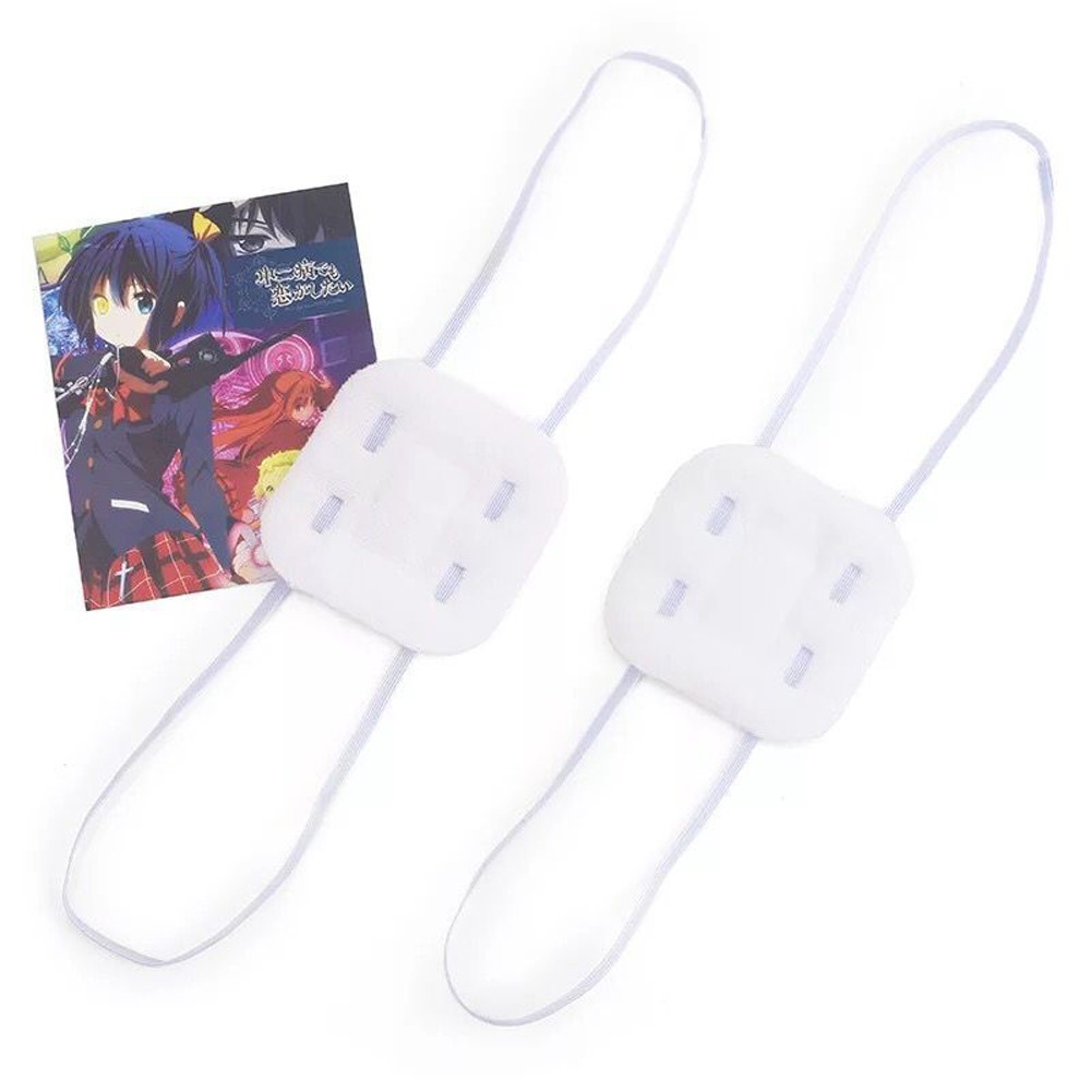 EPOCH Anime Props White Eye protection Unisex White Eye Patch Kaneki Ken Cosplay Accessory Costume Sasaki Haise Cosplay Tokyo Ghouls/Multicolor