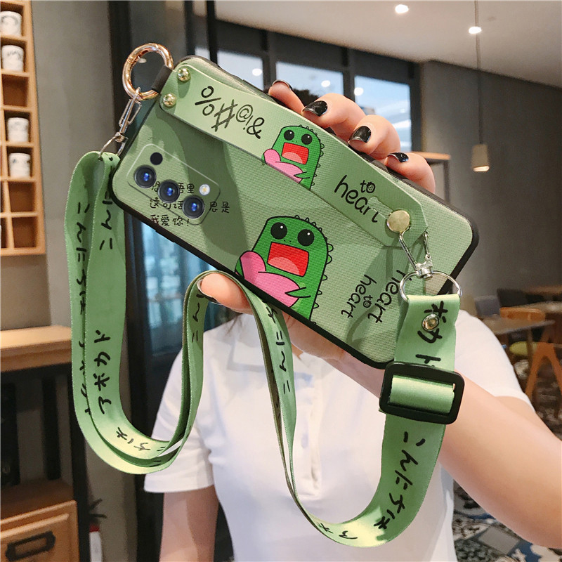 Ốp điện thoại hoạt hình mềm có giá đỡ và dây đeo cho OPPO A8 A91 K1 K3 A83 A57 A59