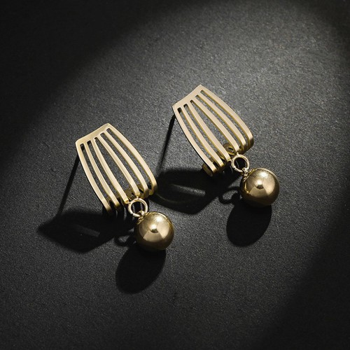 Bông Tai Trái Châu Tòn Ten Titan Ko Đen TT 2676